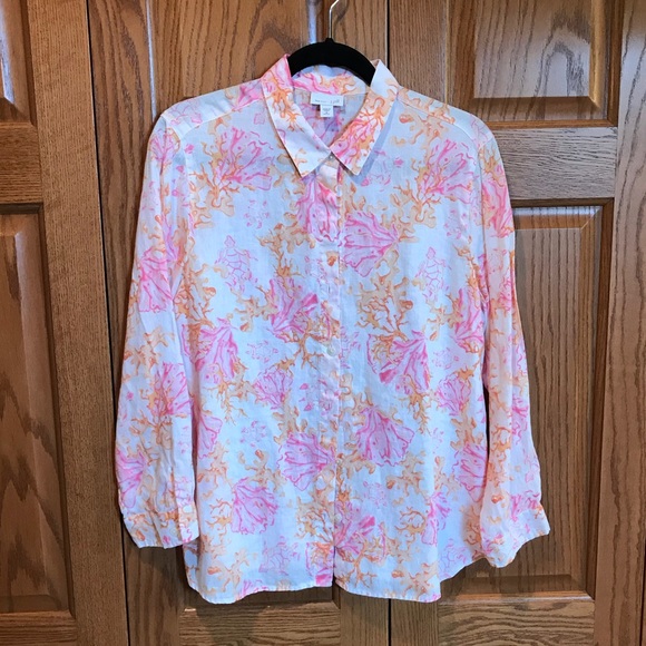 J. Jill linen button down - Picture 1 of 2